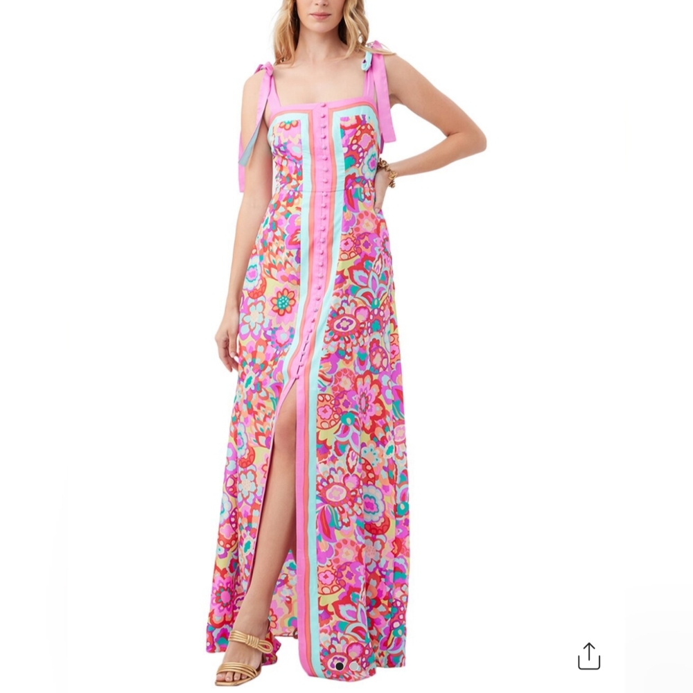 NWT Trina Turk 100% Silk Cami Dress - 8